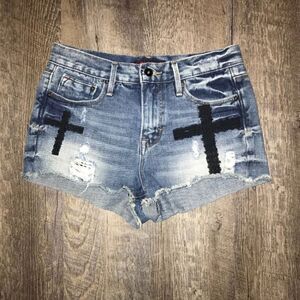Cult Of Individuality Distressed Shorts